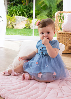 Mayoral Newborn 9524-057 Buty sandały dla noworodka  Różowe