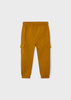 Mayoral Mini 4522-014 Spodnie jogger cargo dla chłopca Ocre