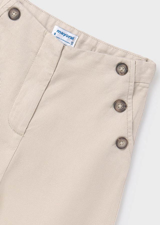 Mayoral Junior 6501-050 Spodnie kuloty z guzikami dla dziewczynki Piedra