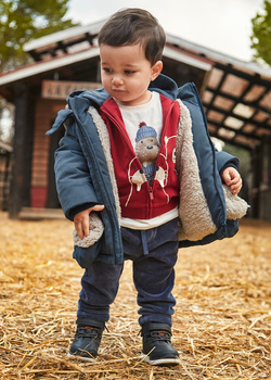 Mayoral Baby 2510-010 Spodnie joggersy sztruksowe Ballena