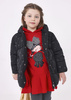 Mayoral Mini 4412-078 Kurtka we wzorki dla dziewczynki Negro