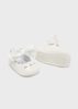 Mayoral Newborn 9631-051 Buty balerinki z kokardką dla noworodka  Blanco