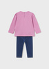 Mayoral Baby 2770-092 Komplet 2-częściowy z leginsami a'la jeansdla dziewczynki Peonia