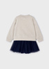 Mayoral Mini 4936-036 Komplet z tiulową spódniczką dla dziewczynki Piedra vig