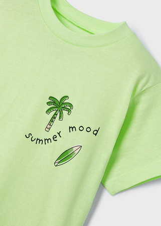 Mayoral Mini 3018-072 Zestaw 2 koszulek z krótkim rękawem dla chłopca Palmy Czarny i zieleń