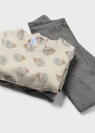 Mayoral Baby 2713-088 Komplet 2-częściowy z leginsami dla dziewczynki Marengo