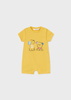 Mayoral Newborn 1751-038 Zestaw 2 pajacyków krótkich dla chłopca Niebieski i żółty