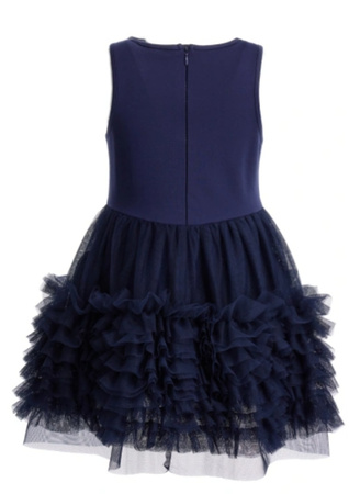 Original Marines DEP3036F Sukienka z tiulowym dołem Granat