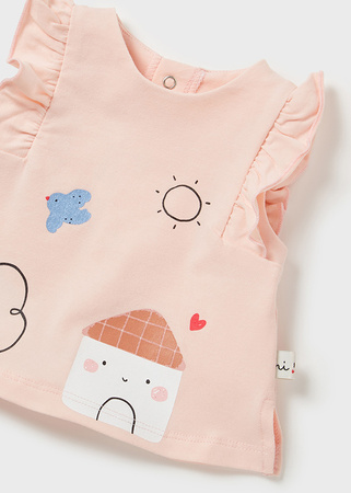 Mayoral Newborn 1859-031 Komplet Lyocell Tencel ECOFRIENDS dla dziewczynki Jeans&róż