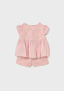 Mayoral Baby 1261-026 Komplet 2-częściowy z szortami haft Rosa