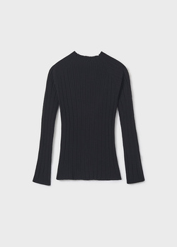 Mayoral Junior 7015-073 Półgolf trykotowy  Negro