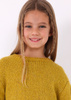 Mayoral Mini 4302-074 Sweter z cekinami dla dziewczynki Mostaza vi
