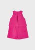 Mayoral Mini 3856-054 Kombinezon letni z falbanami dla dziewczynki Fucsia