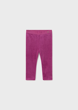 Mayoral Baby 727-047 Leginsy aksamitne dla dziewczynki Magenta
