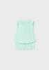 Mayoral Baby 1280-065 Komplet 2-częściowy ze spodenkami dla dziewczynki Aqua