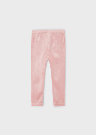 Mayoral Mini 712-043 Leginsy aksamitne dla dziewczynki Nude
