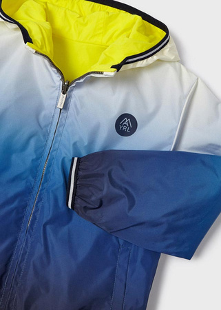 Mayoral 3417-096 Kurtka dwustronna przejściowa wiatrówka dla chłopca Niebiesko-żółta