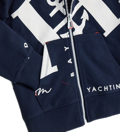 Original Marines DEP2014B Bluza z kapturem dla chłopca Granat