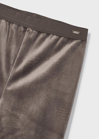 Mayoral Mini 712-045 Leginsy aksamitne dla dziewczynki Moca