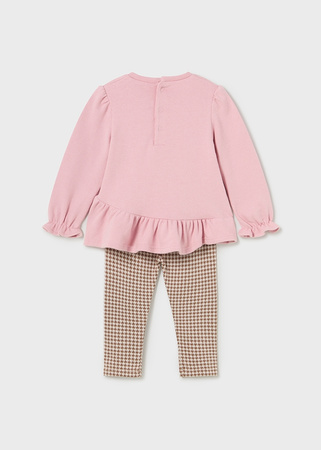 Mayoral Baby 2771-011 Komplet 2-częściowy z leginsami dla dziewczynki Rosado