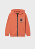 Mayoral Junior 6475-082 Bluza chłopięca z kapturem kolor arcilla