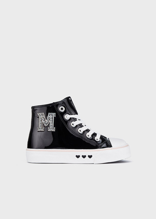 Mayoral Mini 44400-054 Buty sportowe na platformie dla dziewczynki Negro