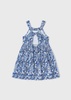 Mayoral Mini 3945-011 Sukienka w kwiatki dla dziewczynki  Tinta