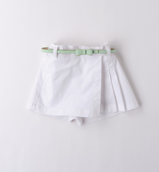 Ido 4B417/K1 Krótkie spodenki dla dziewczynki  Białe