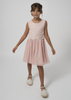 Mayoral Junior 6944-077 Sukienka łączona z haftem dla dziewczynki  Tulipan