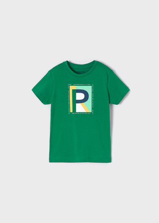 Mayoral Mini 3012-076 Zestaw 2 koszulek z krótkim rękawem dla chłopca ECOFRIENDS, zieleń i granat