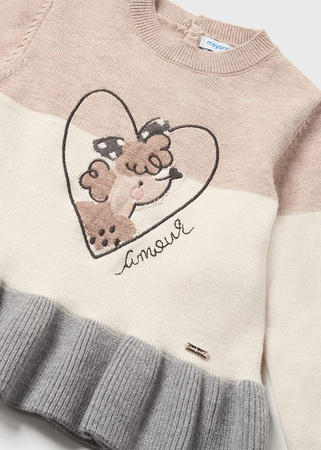 Mayoral Baby 2528-069 Komplet 2-częściowy trykotowy dla dziewczynki Acero vig