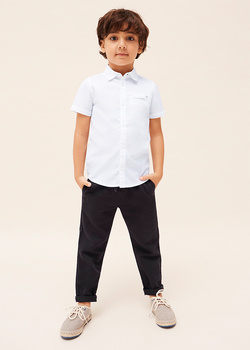 Mayoral Mini 3512-067 Spodnie chino regular z lnu dla chłopca Lapiz