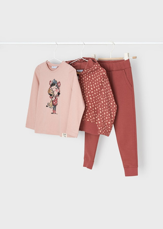 Mayoral Mini 4856-027 Dres 3-częściowy dla dziewczynki Różowy