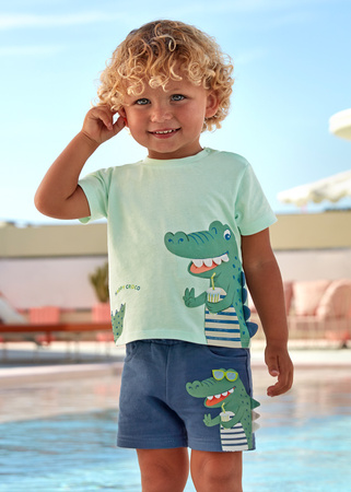 Mayoral Baby 1240-023 Krótkie bermudy dla chłopca Indigo