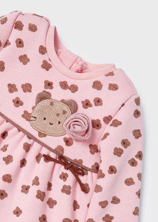 Mayoral Newborn 2810-002 Sukienka z opaską dla dziewczynki Różowa