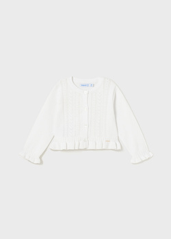 Mayoral Baby 1366-056 Sweterek dla dziewczynki Kolor  biały