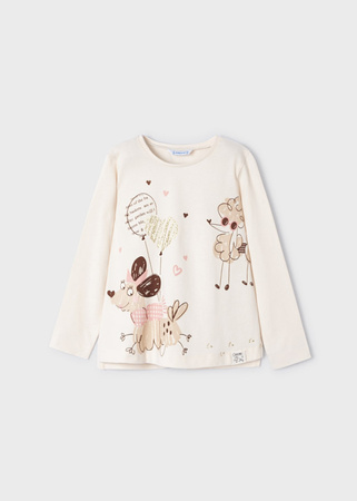 Mayoral Mini 4794-016 Komplet z 2 parami leginsów dla dziewczynki ECOFRIENDS Nude