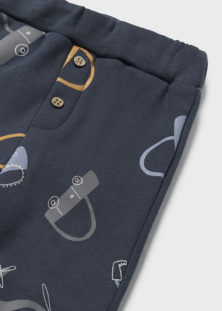 Mayoral Baby 2541-090 Długie spodnie dresowe we wzory dla chłopca Petroleo