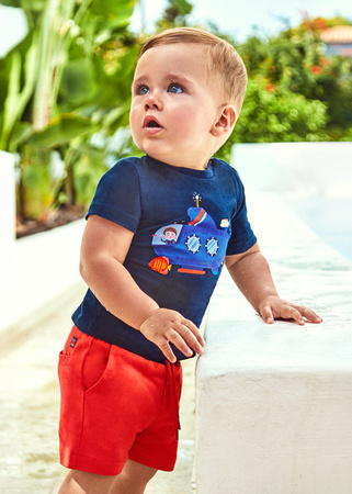 Mayoral Baby 1666-010 komplet 3-częściowy dla chłopca czerwony