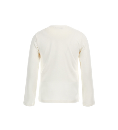 ORIGINAL MARINES DDAV3697f Koszulka z długim rękawem z cekinową aplikacją dla dziewczynki Ecru