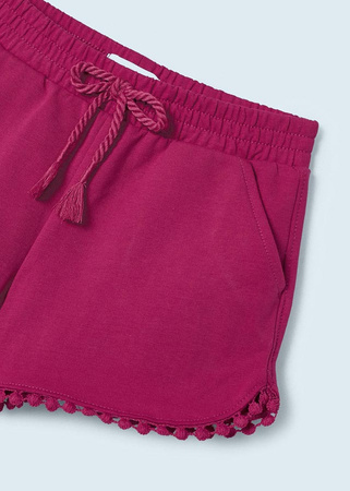 Mayoral Mini 607-013 Krótkie spodenki z bawełny dla dziewczynki Hibiskus