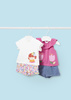 Mayoral Newborn 1634-077 Komplet z bawełny 4-częściowy dla dziewczynki Juicy