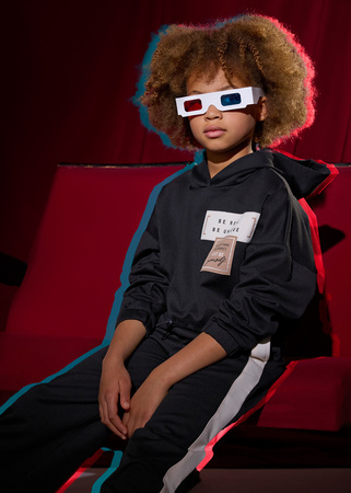Mayoral Junior 7853-036 Dres dla dziewczynki Negro