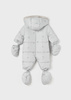 Mayoral Newborn 2624-061 Kombinezon z mikrofibry dla noworodka ECOFRIENDS Szary
