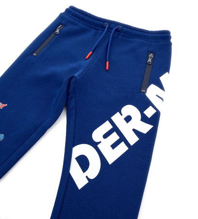 Original Marines DDAV2758B Spodnie dresowe z aplikacją Marvel Spiderman Kobalt