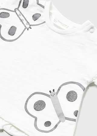 Mayoral Newborn 1696-065 Komplet z bawełny 4-częściowy dla dziewczynki ECOFRIENDS Szary