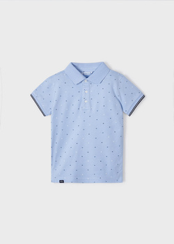 Mayoral Mini 3150-030 Koszulka polo z krótkim rękawem dla chłopca  Niebieska