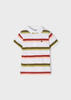 Mayoral Mini 3110-030 Koszulka polo z krótkim rękawem w paski dla chłopca