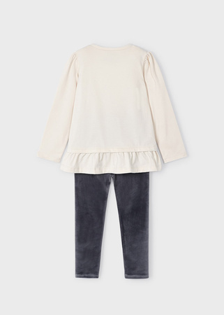 Mayoral Mini 4785-041 Komplet 2-częściowy z aksamitnymi leginsami Sombra