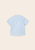 Mayoral Baby 1112-067 Koszula z krótkim rękawem ze stójką dla chłopca Niebieska